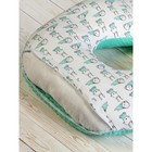 Подушка для беременных анатомическая, размер 72 × 340 см, зайчик, мятный - Фото 4