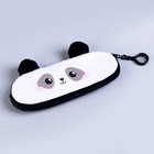 Пенал школьный «Панда», мягкий, 20×6.5 см, плюш, белый - фото 4297476