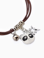 Браслеты парные «Неразлучники» панды, чёрно-коричневые, L=12.5 см - Фото 4