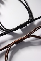 Браслеты парные «Неразлучники. Цветок», 2 шт. чёрный, коричневые, L=12.5 см - Фото 3