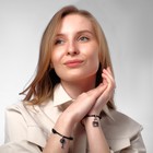 Браслеты парные «Неразлучники» ключик, цвет чёрный, L=12.5 см - Фото 4