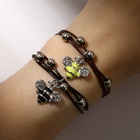 Браслеты парные «Неразлучники» пчёлки, чёрно-коричневые, L=12.5 см - Фото 2