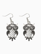 Гарнитур 2 предмета: кулон, серьги «Сова», цвет чернёное серебро, 60 см - Фото 4