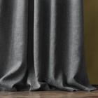 Комплект штор «Конни», размер 140 х 270 см - 2 шт, подхват - 2 шт, цвет чёрный - Фото 3
