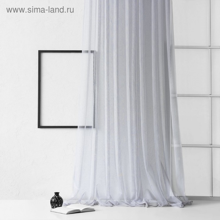 Тюль «Вудсток», размер 300х270 см, цвет серый - Фото 1