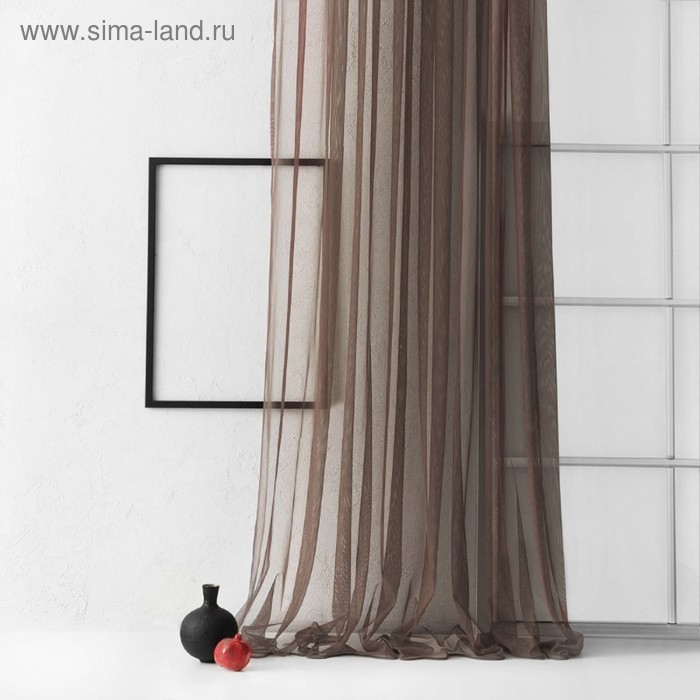 Тюль «Грик», размер 300х270 см, цвет венге - Фото 1