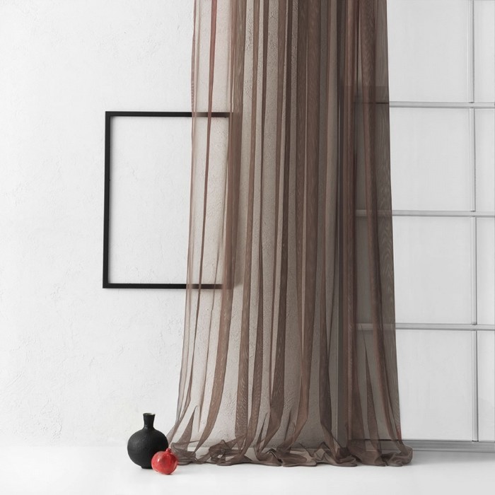 Тюль «Грик», размер 500х270 см, цвет венге