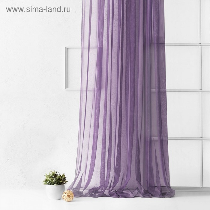 Портьера «Грик», размер 300 х 270 см, цвет фиолетовый - Фото 1