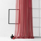 Тюль «Грик», размер 300х270 см, цвет бордовый - Фото 1