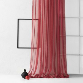 Тюль «Грик», размер 500х270 см, цвет бордовый