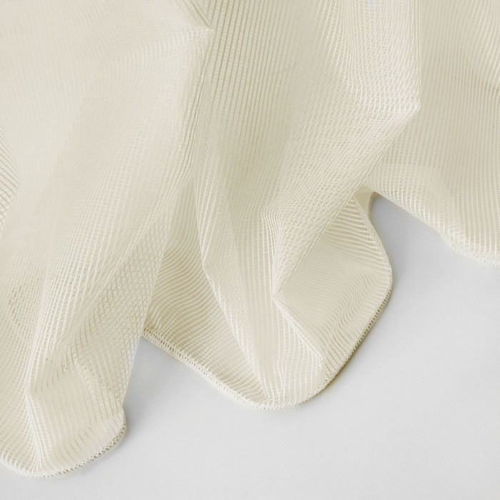 Тюль «Лайнс», размер 300х270 см, цвет бежевый - фото 1926051389