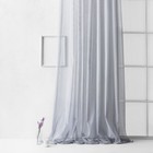 Портьера «Лайнс», размер 300 х 270 см, цвет серый - Фото 1