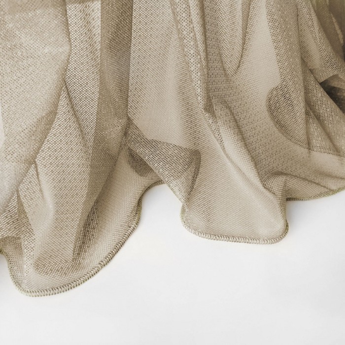 Тюль «Стори», размер 300х270 см, цвет капучино - фото 1927533420