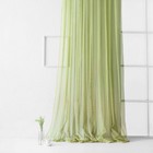 Тюль «Стори», размер 300х270 см, цвет зелёный - фото 301483076