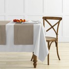 Комплект дорожек на стол «Ибица», размер 43 х 140 см - 4 шт, цвет бежево - коричневый - фото 298292109