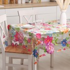 Клеёнка на стол Доляна «Сад», ширина 137 см, толщина 0.08 мм, рулон 30 м - Фото 1