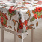 Клеёнка на стол Доляна «Маки», ширина 137 см, толщина 0.08 мм, рулон 30 м - Фото 2