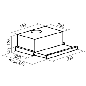 

Вытяжка MBS ARALIA 250 WHITE, встраиваемая, 650 м3/ч, 2 скорости, 50 см, белая