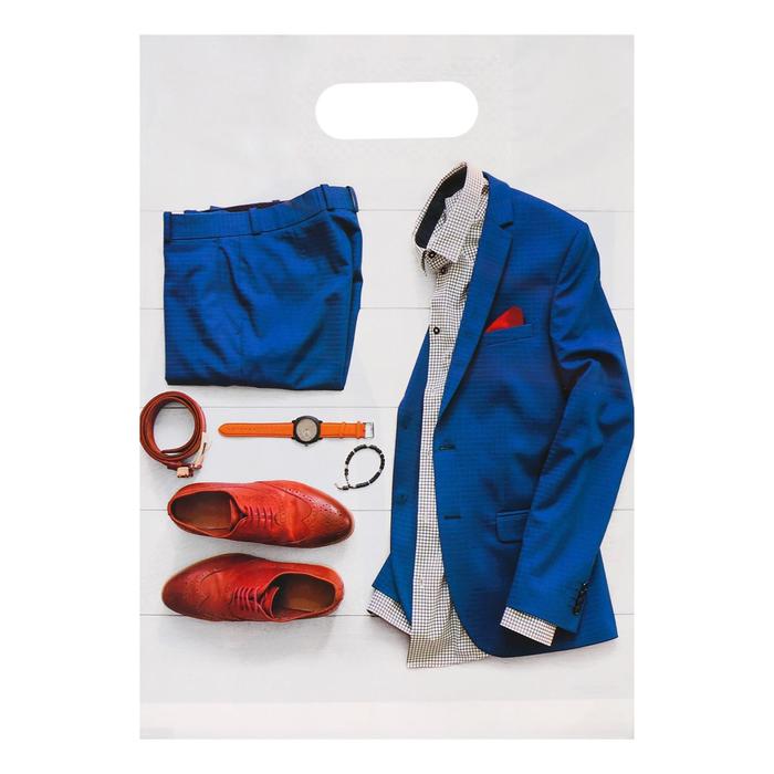 Пакет полиэтиленовый с вырубной, усиленной ручкой, 31 х 40 см, 60 мкм - Фото 1