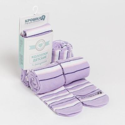 Колготки Крошка Я «Олешка», цвет розовый, рост 74-80 см