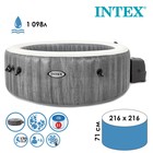 SPA бассейн GREYWOOD DELUXE, 216 х 71 см, 220-240V, от 6 лет, 28442 INTEX - фото 32245001