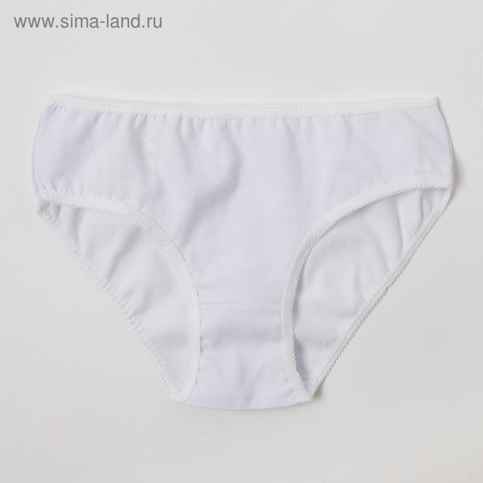Трусы для девочки, цвет белый, рост 98-104 см (28) - Фото 1