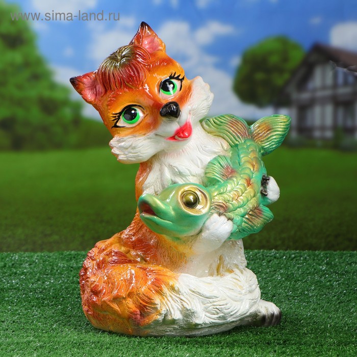 Садовая фигура "Лиса" 25х30х40см МИКС - Фото 1