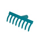 Грабли прямые, 8 прямых зубцов, металл, тулейка 30 мм, без черенка, МИКС - Фото 1