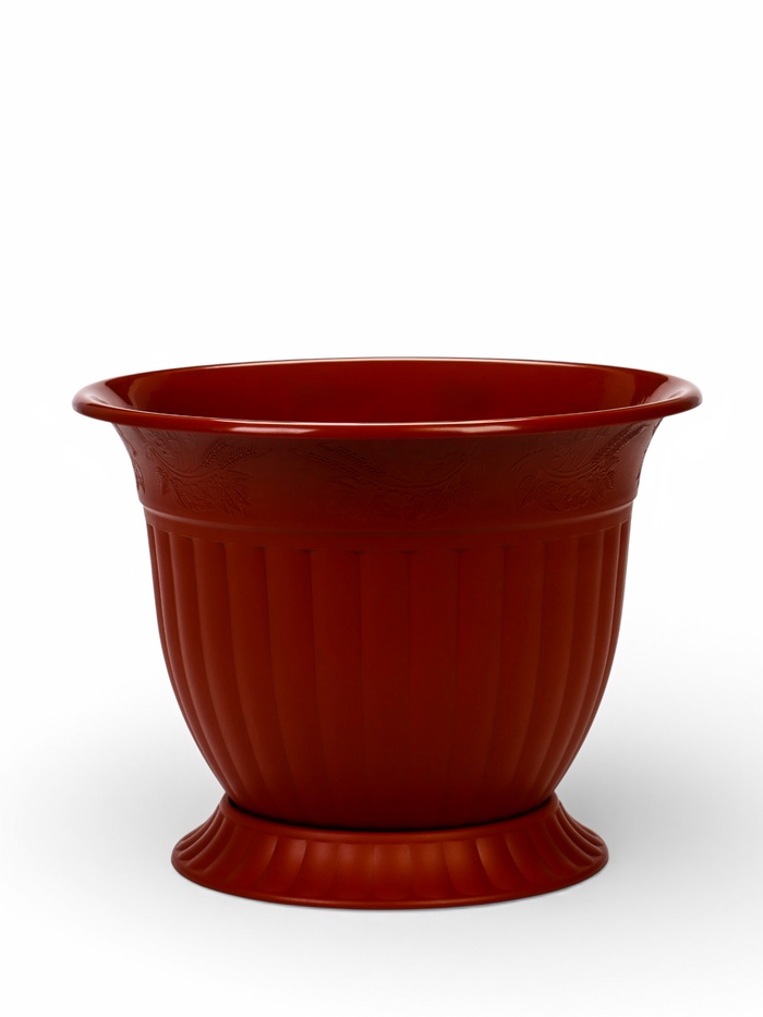 Горшок для цветов «Венеция», 5 л, пластиковый, коричневый - Фото 1