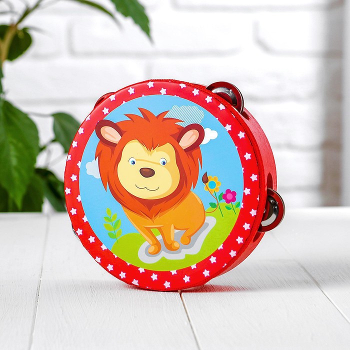 Музыкальная игрушка «Бубен» 4,5×15×15 см - Фото 1