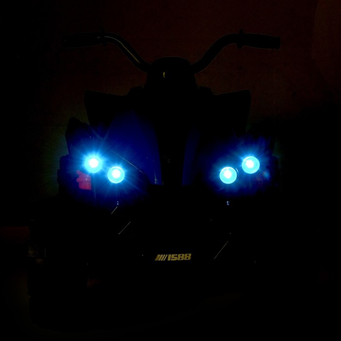 Электромобиль «Квадроцикл», 2 мотора, цвет синий - фото 1886458013