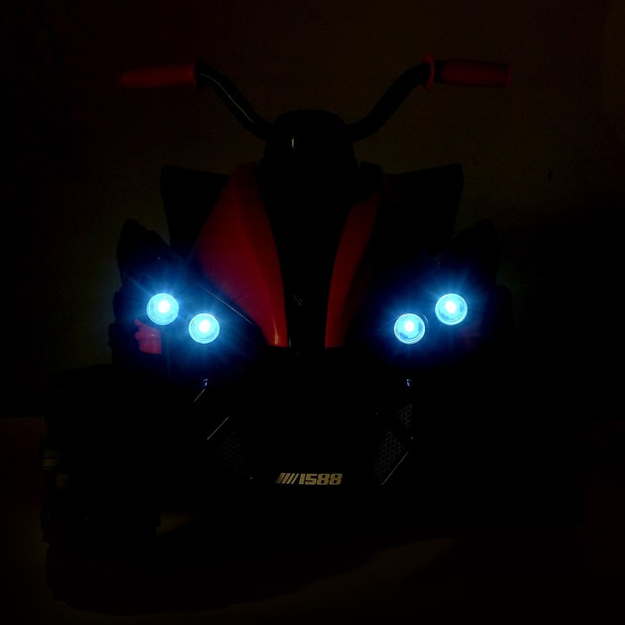 Электромобиль «Квадроцикл», 2 мотора, цвет красный - фото 1886458022
