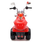 Электромобиль «Чоппер», детский, световые и звуковые эффекты, цвет красный - Фото 6