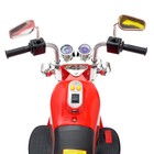 Электромобиль «Чоппер», детский, световые и звуковые эффекты, цвет красный - Фото 7