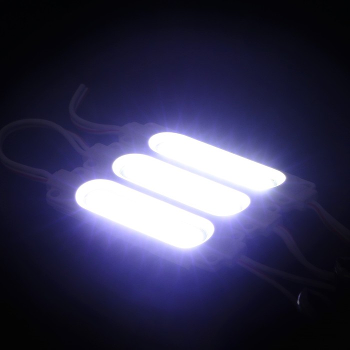 Светодиодная подсветка салона, COB, 7×1.6 см,24 В,1 Вт,клейкая основа, белый - Фото 1