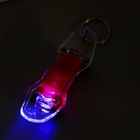 Фонарик брелок для ключей на кольце «Скейтборд», мигает, 1.7×8.2×2.8 см, МИКС - Фото 4