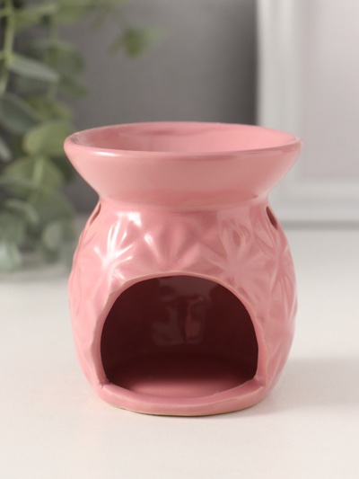 Аромалампа для эфирных масел «Рисунок из треугольников», керамика, 7.5×6.5×6.5 см, МИКС