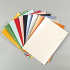 Набор цветной бумаги "Перламутровая" 10 листов 10 цветов,80 г/м2, 21х29,7 см - фото 8939343