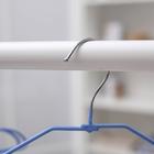 Плечики для одежды детские антискользящие, размер 32-34, металл, ПВХ покрытие, цвет мятный - Фото 2