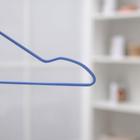 Плечики для одежды детские антискользящие, размер 32-34, металл, ПВХ покрытие, цвет мятный - Фото 3