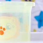 Поильник детский «Львенок Лео», с твёрдым носиком, 200 мл, цвет желтый 3721467