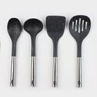 Набор кухонных принадлежностей Доляна «Космос», 4 предмета, чёрный - Фото 1