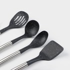 Набор кухонных принадлежностей Доляна «Космос», 4 предмета, чёрный - Фото 2