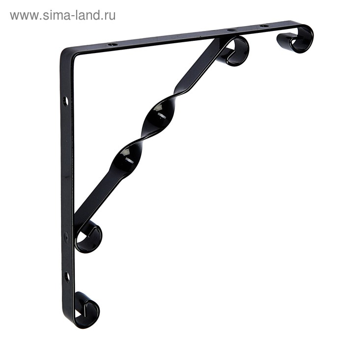 Кронштейн ТУНДРА, LIGHT, 200×200, металл, черный - Фото 1