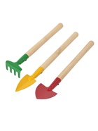 Набор садового инструмента, 3 предмета: рыхлитель, совок, грабли, длина 20 см - фото 809631050