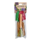 Набор садового инструмента, 3 предмета: рыхлитель, совок, грабли, длина 20 см, цвет МИКС, Greengo - Фото 6