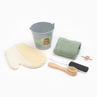 Набор подарочный «Этель. Чудесного дня», полотенце, мочалка, щётка - Фото 11