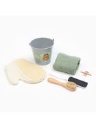 Набор подарочный «Этель. Чудесного дня», полотенце, мочалка, щётка - Фото 4