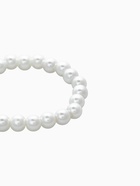 Набор 3 предмета: серьги, бусы, браслет, белый, 40-45 см - Фото 4