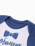 Боди Крошка Я "Любимчик девчонок", белый/синий, рост 86-92 см - фото 809599742